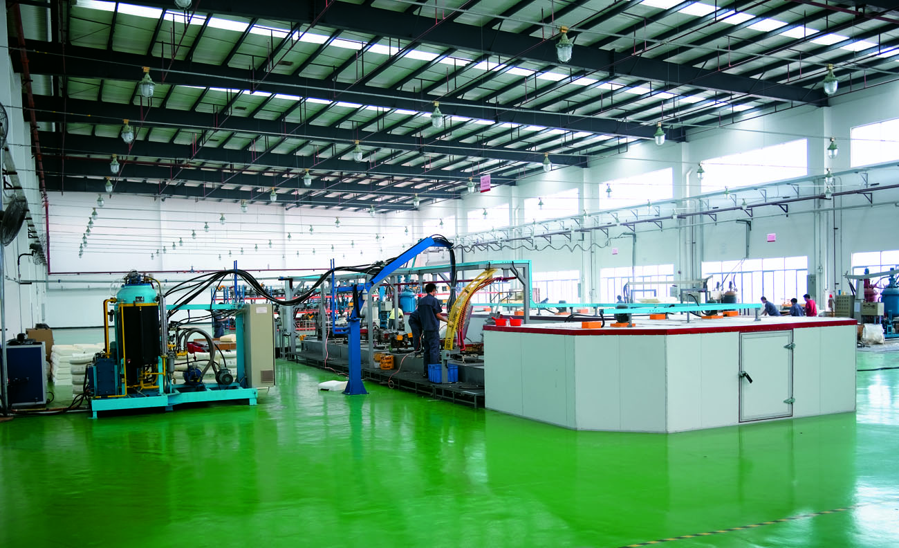 Foam production line